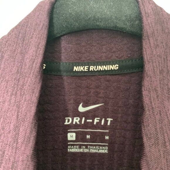 Nike Running Dri-Fit maroon long sleeve thumb holes lightweight sweatshirt - Picture 6 of 10